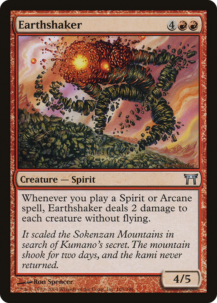 Image of Earthshaker (CHK-165) - Champions of Kamigawa Foil