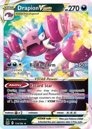 Image of Drapion VSTAR 119/196  - Holofoil SWSH11 Lost Origin - Ultra Rare