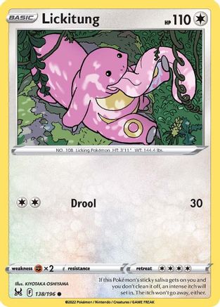 Image of Lickitung 138/196  SWSH11 Lost Origin - Common