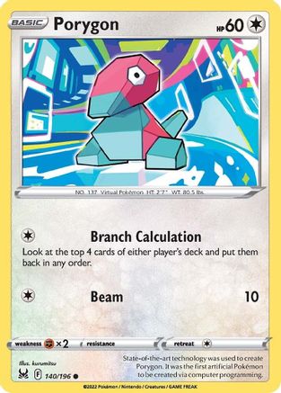 Image of Porygon 140/196  SWSH11 Lost Origin - Common