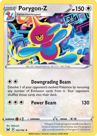 Image of Porygon-Z 142/196  SWSH11 Lost Origin - Rare