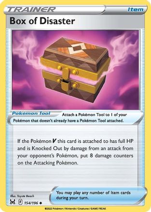 Image of Box of Disaster 154/196  - Reverse Holofoil SWSH11 Lost Origin - Uncommon
