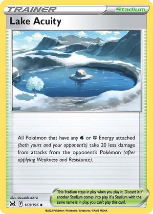 Image of Lake Acuity 160/196  - Reverse Holofoil SWSH11 Lost Origin - Uncommon