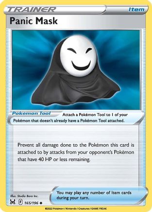 Image of Panic Mask 165/196  - Reverse Holofoil SWSH11 Lost Origin - Uncommon