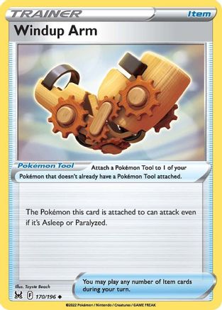 Image of Windup Arm 170/196  SWSH11 Lost Origin - Uncommon