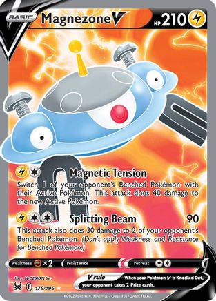 Image of Magnezone V (Full Art) 175/196  - Holofoil SWSH11 Lost Origin - Ultra Rare