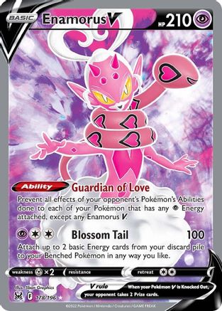 Image of Enamorus V (Full Art) 178/196  - Holofoil SWSH11 Lost Origin - Ultra Rare