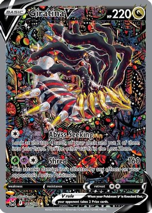 Image of Giratina V (Alternate Full Art) 186/196  - Holofoil SWSH11 Lost Origin - Ultra Rare