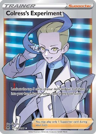 Image of Colress's Experiment (Full Art) 190/196  - Holofoil SWSH11 Lost Origin - Ultra Rare
