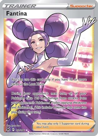 Image of Fantina (Full Art) 191/196  - Holofoil SWSH11 Lost Origin - Ultra Rare