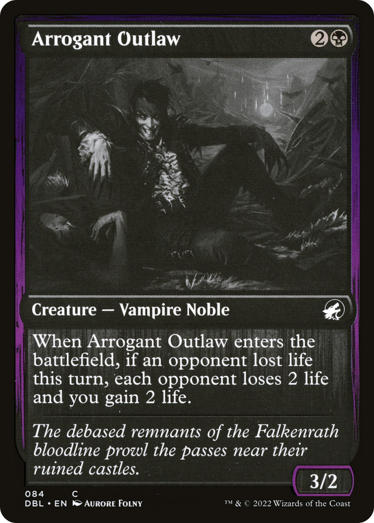 Image of Arrogant Outlaw (DBL-084) - Innistrad: Double Feature
