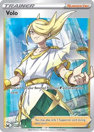 Image of Volo (Full Art) 196/196  - Holofoil SWSH11 Lost Origin - Ultra Rare