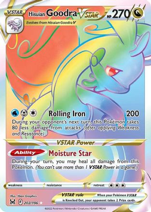 Image of Hisuian Goodra VSTAR (Secret) 202/196  - Holofoil SWSH11 Lost Origin - Secret Rare