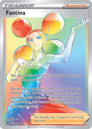 Image of Fantina (Secret) 206/196  - Holofoil SWSH11 Lost Origin - Secret Rare