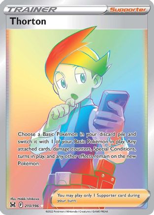 Image of Thorton (Secret) 210  - Holofoil SWSH11 Lost Origin - Secret Rare