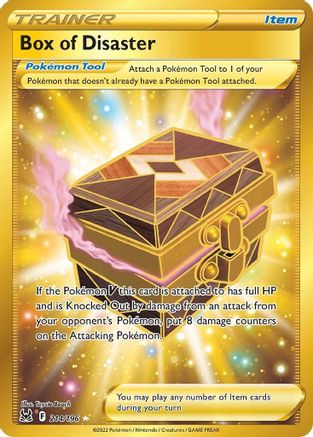 Image of Box of Disaster (Secret) 214/196  - Holofoil SWSH11 Lost Origin - Secret Rare