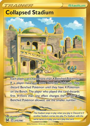 Image of Collapsed Stadium (Secret) 215/196  - Holofoil SWSH11 Lost Origin - Secret Rare