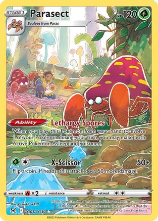 Image of Parasect TG01/TG30  - Holofoil SWSH11 Lost Origin Trainer Gallery - Ultra Rare