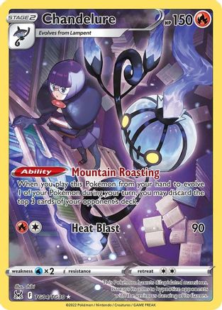 Image of Chandelure TG04/TG30  - Holofoil SWSH11 Lost Origin Trainer Gallery - Ultra Rare