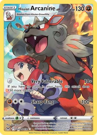 Image of Hisuian Arcanine TG08/TG30  - Holofoil SWSH11 Lost Origin Trainer Gallery - Ultra Rare