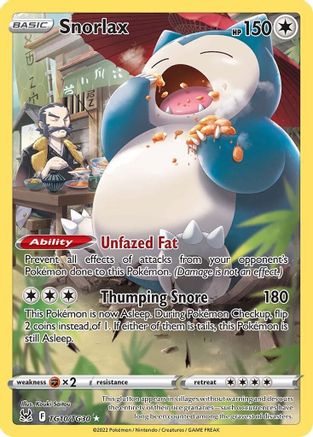 Image of Snorlax TG10/TG30  - Holofoil SWSH11 Lost Origin Trainer Gallery - Ultra Rare
