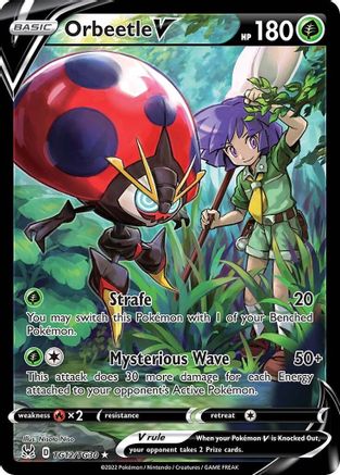 Image of Orbeetle V TG12/TG30  - Holofoil SWSH11 Lost Origin Trainer Gallery - Ultra Rare