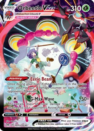 Image of Orbeetle VMAX TG13/TG30  - Holofoil SWSH11 Lost Origin Trainer Gallery - Ultra Rare