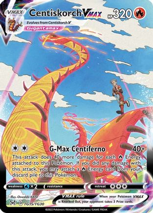 Image of Centiskorch VMAX TG15/TG30  - Holofoil SWSH11 Lost Origin Trainer Gallery - Ultra Rare