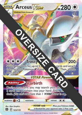 Image of Arceus VSTAR 123/172  - Holofoil Jumbo Cards - Promo