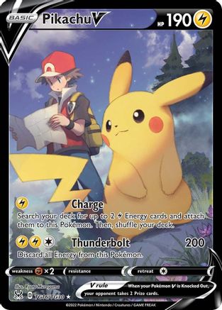 Image of Pikachu V TG16/TG30  - Holofoil SWSH11 Lost Origin Trainer Gallery - Ultra Rare