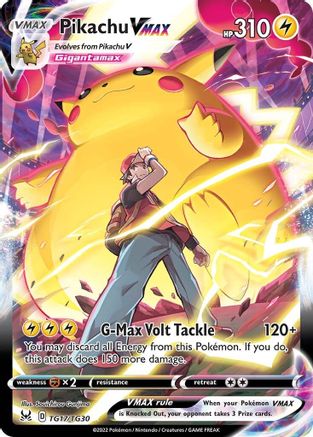 Image of Pikachu VMAX TG17/TG30  - Holofoil SWSH11 Lost Origin Trainer Gallery - Ultra Rare