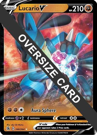 Image of Lucario V 146/264  - Holofoil Jumbo Cards - Ultra Rare