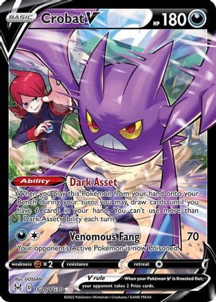 Image of Crobat V TG20/TG30  - Holofoil SWSH11 Lost Origin Trainer Gallery - Ultra Rare
