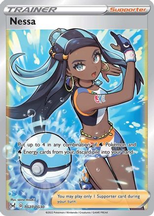 Image of Nessa TG27/TG30  - Holofoil SWSH11 Lost Origin Trainer Gallery - Ultra Rare