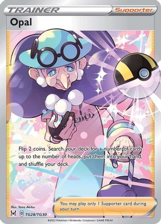 Image of Opal TG28/TG30  - Holofoil SWSH11 Lost Origin Trainer Gallery - Ultra Rare