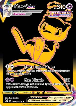 Image of Mew VMAX (Secret) TG30/TG30  - Holofoil SWSH11 Lost Origin Trainer Gallery - Secret Rare
