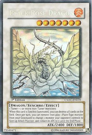 Image of Black Rose Dragon (Ghost Rare) (CSOC-EN039) - Crossroads of Chaos Unlimited
