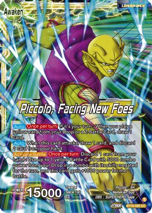 Image of Piccolo // Piccolo, Facing New Foes (BT18-090) - Dawn of the ZLegends Foil