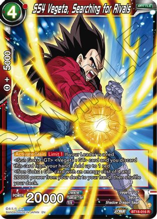 Image of SS4 Vegeta, Searching for Rivals (BT18-016) - Dawn of the ZLegends