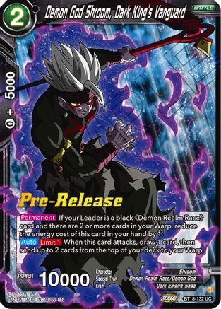 Image of Demon God Shroom, Dark King's Vanguard (BT18-132) - Dawn of the ZLegends PreRelease Cards