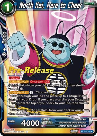 Image of North Kai, Here to Cheer (BT18-039) - Dawn of the ZLegends PreRelease Cards