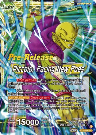 Image of Piccolo // Piccolo, Facing New Foes (BT18-090) - Dawn of the ZLegends PreRelease Cards