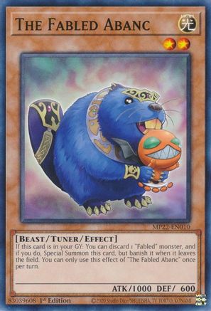 Image of The Fabled Abanc (MP22-EN010) - 2022 Tin of the Pharaoh's Gods 1st Edition