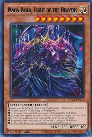 Image of Maha Vailo, Light of the Heavens (MP22-EN013) - 2022 Tin of the Pharaoh's Gods 1st Edition