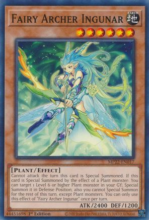 Image of Fairy Archer Ingunar (MP22-EN017) - 2022 Tin of the Pharaoh's Gods 1st Edition