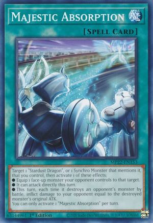 Image of Majestic Absorption (MP22-EN153) - 2022 Tin of the Pharaoh's Gods 1st Edition