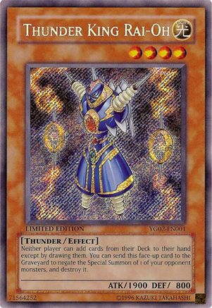 Image of Thunder King Rai-Oh (YG02-EN001) - Yu-Gi-Oh! GX Manga Promotional Cards Limited