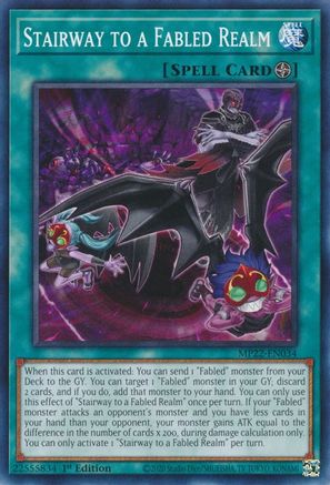 Image of Stairway to a Fabled Realm (MP22-EN034) - 2022 Tin of the Pharaoh's Gods 1st Edition