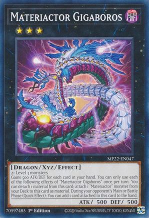 Image of Materiactor Gigaboros (MP22-EN047) - 2022 Tin of the Pharaoh's Gods 1st Edition