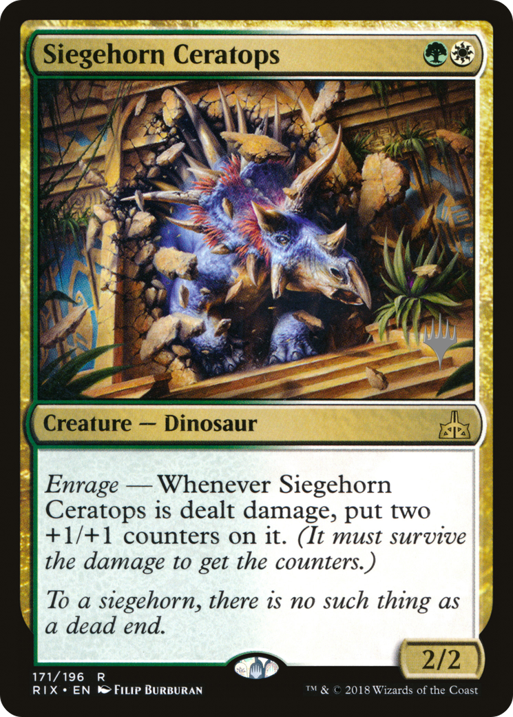 Image of Siegehorn Ceratops (PPM20-171) - Rivals of Ixalan Promos